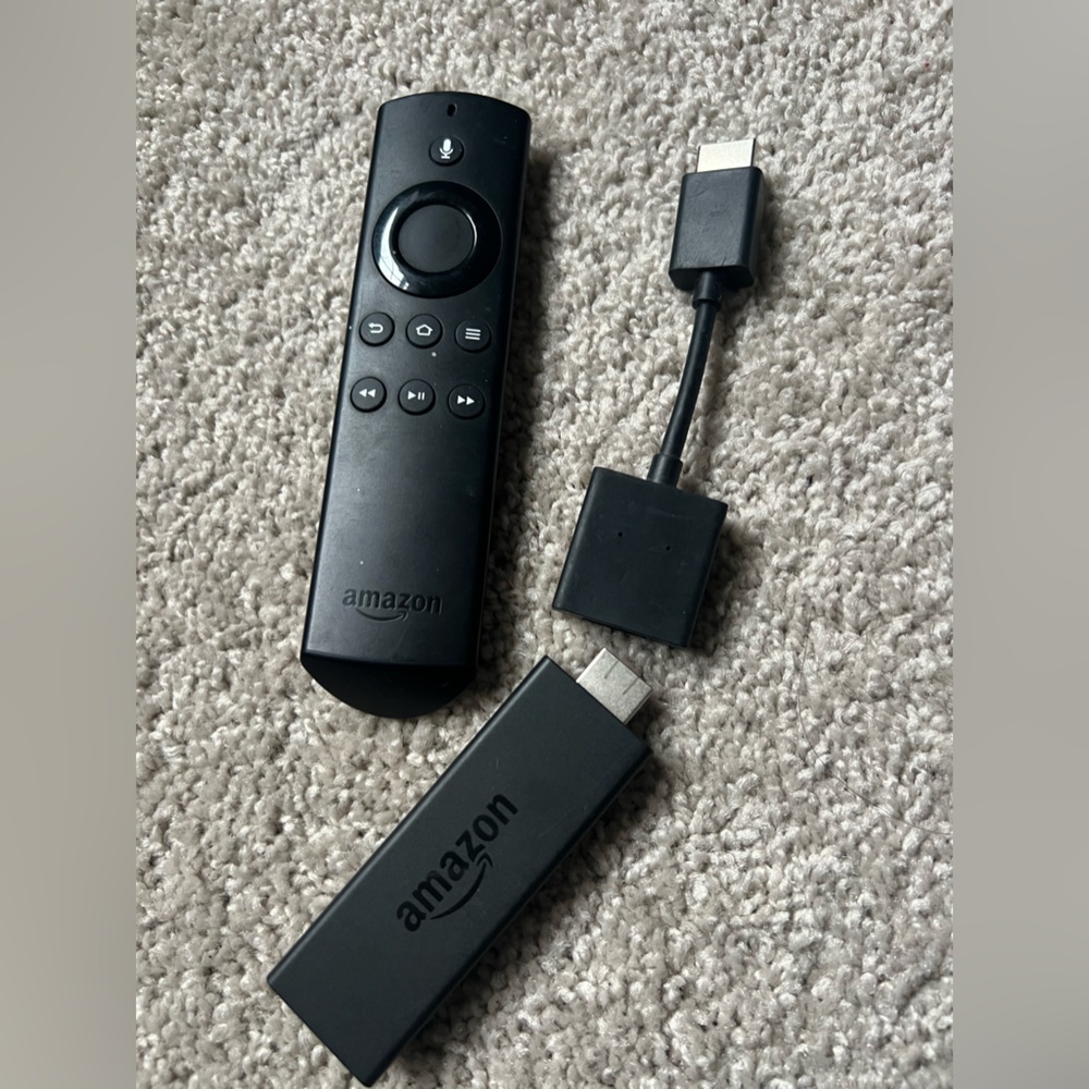 36. Amazon fire TV Stick with HDMI port on TV or Computer Monitor